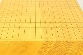 高級碁盤　本格派　囲碁　碁盤　四方柾　へそ有 囲碁 碁盤 柾目 天地柾 四方柾 脚付 約5.8寸 17.5cm 盤覆付き
